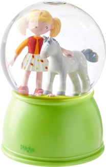 HABA 'Pferdeglück Little Friends, Mila mit Fohlen' LED-Schlummerlicht-Schneekugel
