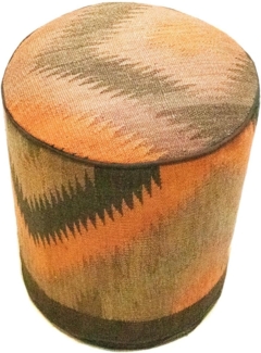 Sonderform,XS / 80 cm Ø Rund & kleiner,Mehrfarbig,Patchwork,Schurwolle,Afghanistan