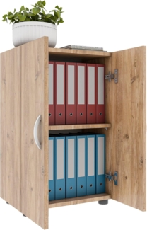 VCM Büroschrank Ulas 918429 Honig-Eiche H. 74 x B. 49 x T. 34 cm