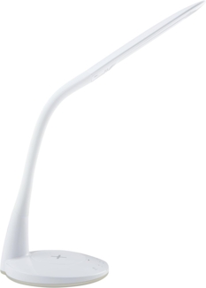 Eglo 98093 LED Tischleuchte TRUNCA Kunststoff weiß 4W H:48,5cm inkl. QI Charger