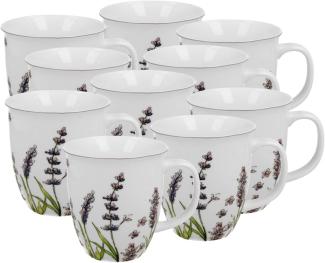 DUO FLORAL Becher 650 ml CLASSIC LAVENDER New Bone China Porzellan