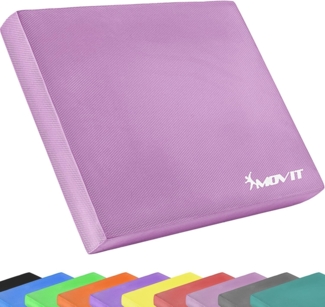 MOVIT Balanceboard Balance Pad Dynamic Base, 50 x 40 x 6 cm, Training für Gleichgewicht und Koordination, Balancekissen, 10 Farben