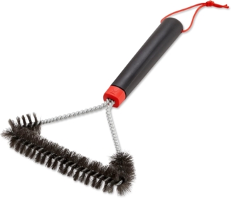 Weber Three-Sided Grill Brush Dreiseitige Grillb rste, 30 cm, Schwarz/Silber, 6277