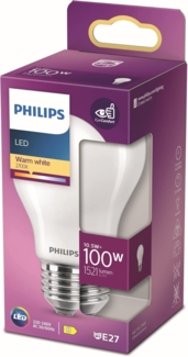 Philips LED-Lampe Classic Standard 10. 5W/827 (100W) Frosted E27