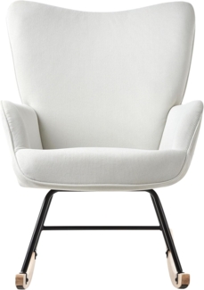 Schaukelsessel ARSET Cord Cremeweiß