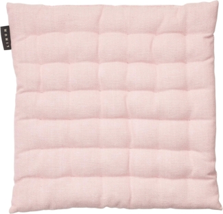 LINUM PEPPER Elegantes Sitzkissen 40x40 cm, 100% Baumwolle, Maschinenwaschbar, Altrosa