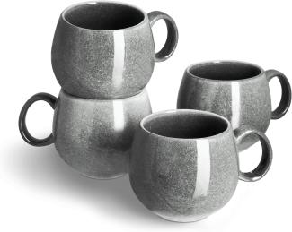 Springlane Geschirr-Set Misty Cliff, Steingut, in verschiedenen Ausführungen und Sets, Steingut, robust, kratzfest, 4er-Set Tasse