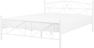 Metallbett weiß Lattenrost 160x200 cm RODEZ