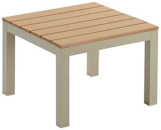 riess-ambiente Gartentisch ORLANDO LOUNGE 60cm greige natur · wetterfester Outdoor-Beistelltisch (Einzelartikel, 1-St), Terrasse · Metall · Outdoor-Gartentisch · Balkon · Modern Design