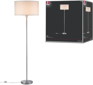 Paulmann No. 70922 Stehleuchte Tessa Creme, Eisen gebürstet 160 cm