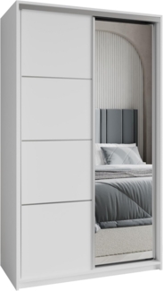 Masseno Schwebetürenschrank VARO Kleiderschrank mit Spiegel und Schubladen Schlafzimmerschrank