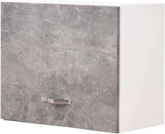 Shally Dogan Küchenhängeschrank mit Ribalto, Holz, grau, 60 x 32 x 49 cm