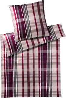 Joop! Mako-Satin Bettwäsche 155x220 Checks rose Karo rosa 4098-1