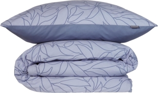Schiesser Bettwäscheset Leaves - Renforcé - 2-teilig - 155 x 220 cm - Lavendel