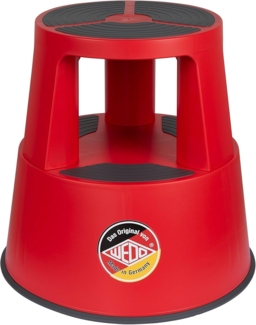 WEDO Rollhocker PP & TPE rot Höhe mit/ohne Belastung 420/428 mm Oberer-Ø 292 mm Unterer-Ø 424 mm