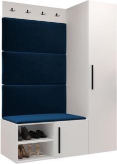 Garderoben-Set Mapreni II (Farbe: Weiß, Manila 26)