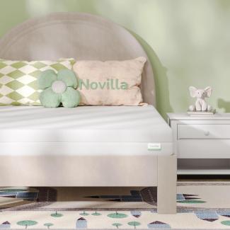 Novilla Matratze 140x190H2 & H3 7 Zonen Kaltschaummatratze Bezug 60° Waschbar Schaumstoff Rollmatratze 2in1 Öko-Tex Zertifiziert Höhe 16cm