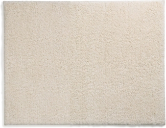 kela Badematte rutschfest 55 x 65 x 1,5 cm Maja, Badezimmerteppich beige, waschbar, recyceltes Polyester, Flauschiger Badvorleger