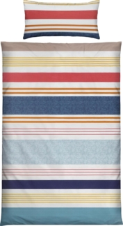 REDBEST Bettwäsche Bettwäsche, Mako-Satin, Satin Streifen