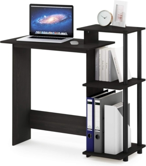 Furinno Efficient Home Computer Schreibtisch, PC-Tisch, Espresso/Schwarz, 100. 6 (Breite) x 85. 3 (Höhe) x 39. 6 (Tiefe) cm