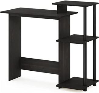 Furinno Efficient Home Computer Schreibtisch, PC-Tisch, Espresso/Schwarz, 100. 6 (Breite) x 85. 3 (Höhe) x 39. 6 (Tiefe) cm