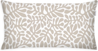 TOM TAILOR HOME Kissenhülle new bedroom, ORGANIC LEAVES, 40x40cm oder 40x80cm, (1 Stück), mit farbigem Markenreißverschluss