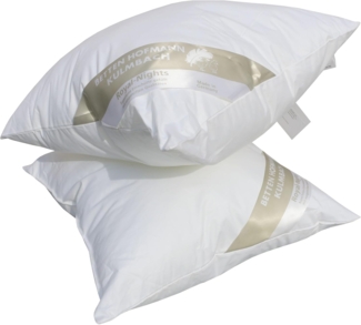 2 Stück Hofmanns Basic Allergiker Kopfkissen Nackenkissen 40x40 waschbar 200g