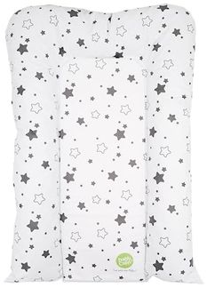 Babycalin Wickelunterlage, Flocke, 50x70 cm, Grau mit Sternen