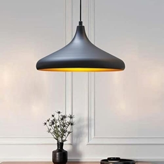 Bamyum Pendelleuchte Bamyum Pendelleuchte Durchmesser 35 cm E27 Metall Moderne Lampe, ohne Leuchtmittel