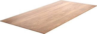 Esstischplatte Edge 200x100 cm Akazie Natur Schweizer Kante