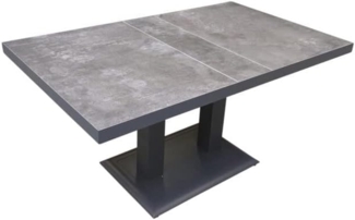 Höhenverstellbarer Gartentisch MURCIA NEGRO - 140 x 85 cm