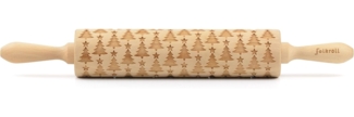 Folkroll Motiv Teigrolle Teigroller Motiv Weihnachtsbaum Länge 42cm 330289