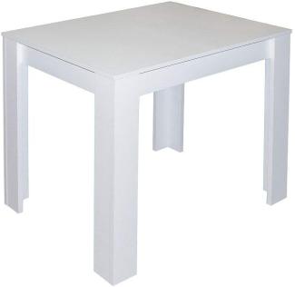 Tisch Bistro & Bankett / Pit / 80x60 , Weiß , 80 x 75 x 60 cm