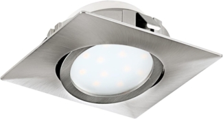 Eglo 95846 Hochvolt LED Einbauleuchte PINEDA L: 8,4cm in nickel-matt 3000K schwenkbar