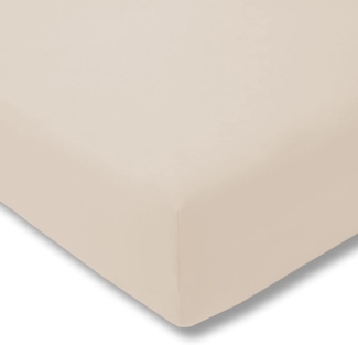 Estella Fein-Jersey / Single 1 teilig Spannbetttuch 150x200 cm Spannbettlaken puder
