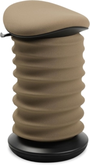 TOPSTAR Sitness 4D AGR-Zertifiziert Dynamischer Sitzhocker schwarz braun - ergonomischer Bürohocker - höhenverstellbar - stärkt den Rücken - entlastet die Bandscheiben