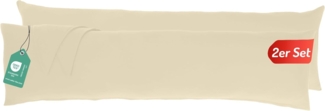 livessa Kissenbezug 2er Set Kissenbezug - Verdeckter Reißverschluss - Kopfkissenbezug, %100 Baumwolle Jersey Stoff 140 g/m², Ultra weich und atmungsaktiv