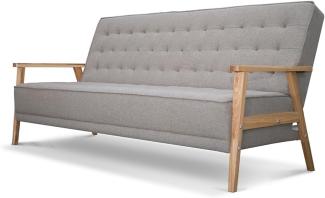 VitaliSpa Schlafsofa Dion mit Klappfunktion, Braun, moderne 3-Sitzer Gästecouch