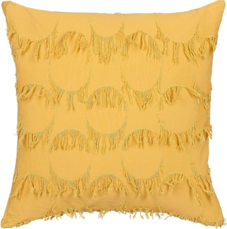 Kissen 2er Set Geometrisches Muster AGASTACHE 45 x 45 cm Gelb