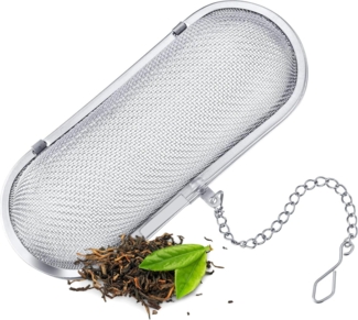 WESTMARK Küchensieb Gewürz-/Kräuter-/Teesieb, Länge: 11 cm, Rostfreier Edelstahl, Silber, Edelstahl