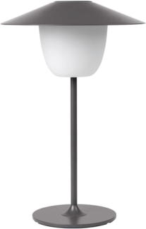 Blomus Mobile LED-Leuchte ANI Lamp, Lampe, Aluminium matt pulverbeschichtet, Warm Grey, 66067