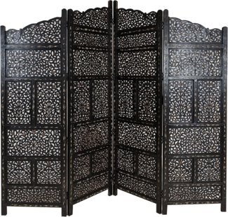 Marrakesch Orient & Mediterran Interior Paravent Orientalischer Paravent aus Holz saraswati, Handarbeit