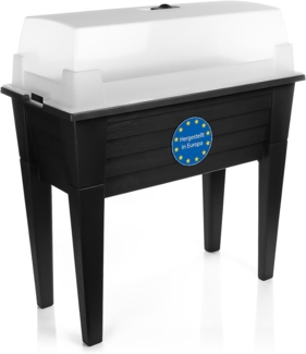 BigDean Hochbeet aus wetterfestem & robustem Kunststoff – Hochbeet für Garten und Balkon geeignet – Kräuterbeet Made in Europe