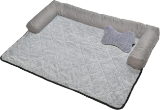 RAIKOU Hundematte Hundebett Hundsofa Tierbedarf Tiebett M L XL, Plüsch, 70X90cm 90x90cm Waschbar Rutschfest