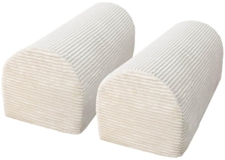 HOME DELUXE Zubehör Spielsofa LIV Cord Beige - Halbrunde Kissen