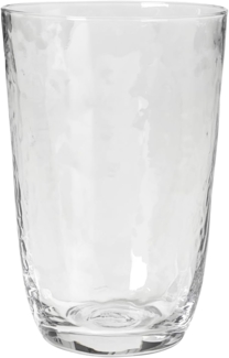 Broste Copenhagen HAMMERED Trinkglas 4tlg. klar 0,5 l