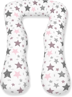 Amilian Stillkissen 330 cm - Seitenschläferkissen, Schwangerschaftskissen, Lagerungskissen, Stillkissen XXL - Stillkissen Seitenschläferkissen - Amilian Stillkissen, mit abnehmbaren Bezug, Stillkissen mit Füllung