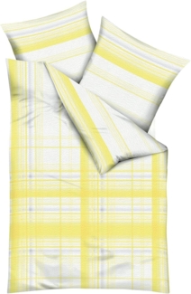 Kaeppel Seersucker Bettwäsche Facile|155x220 cm + 80x80 cm| gelb