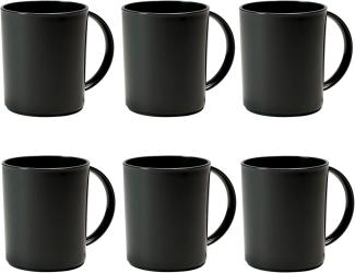 Hausfelder Becher Kaffeebecher Kunststoff 6er Se, BPA- und Melamin-frei