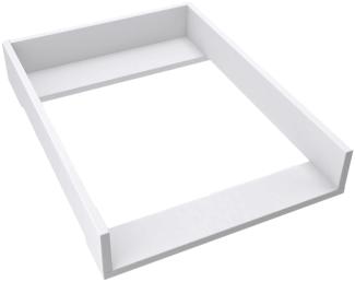 REGALIK Wickelaufsatz für Kullen IKEA 72x50 cm - Abnehmbar Wickeltischaufsatz für Kommode in Weiß - Abgeschlossen mit ABS Material 1mm